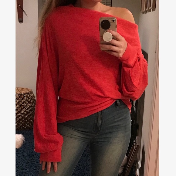 Free People Sweaters - Free People "We the Free" Off-the-Shoulder Sweater